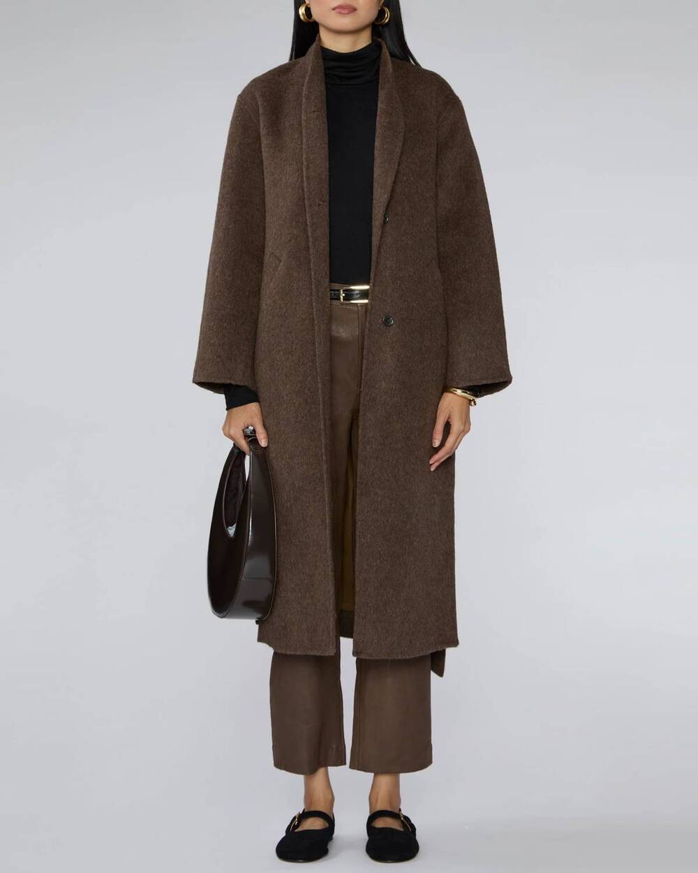 NEW RAILS roland coat in heather umber